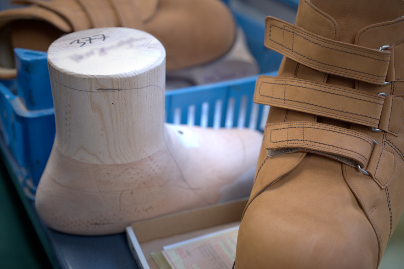 Herstellung von orthopädischen Maßschuhen